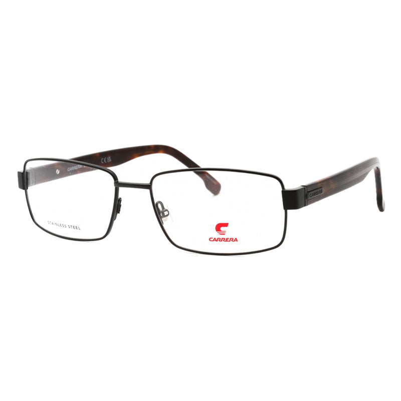 Carrera Eyeglasses Rectangle Full Rim, Black Frame and Clear Demo Lenses Lens CARRERA8887080700