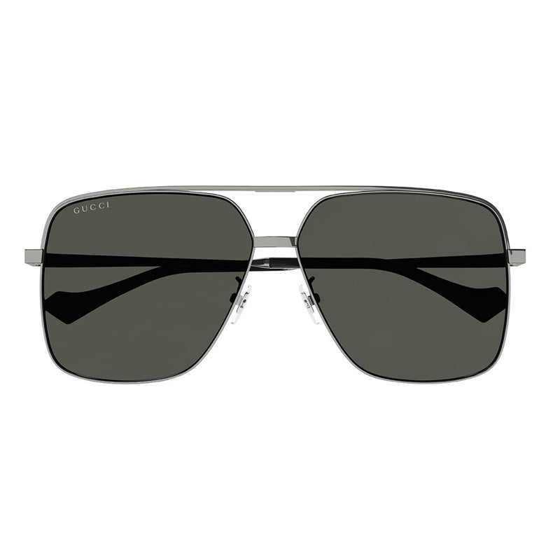 Gucci Sunglasses Aviator Full Rim, Ruthenium Frame and Grey Lens GG1099SA001