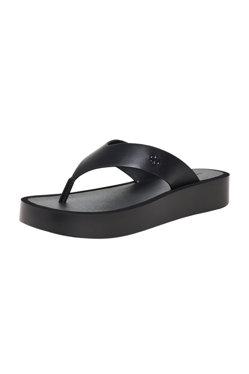 Tory Burch Leather Platform Flip?flop Black/black 149717009