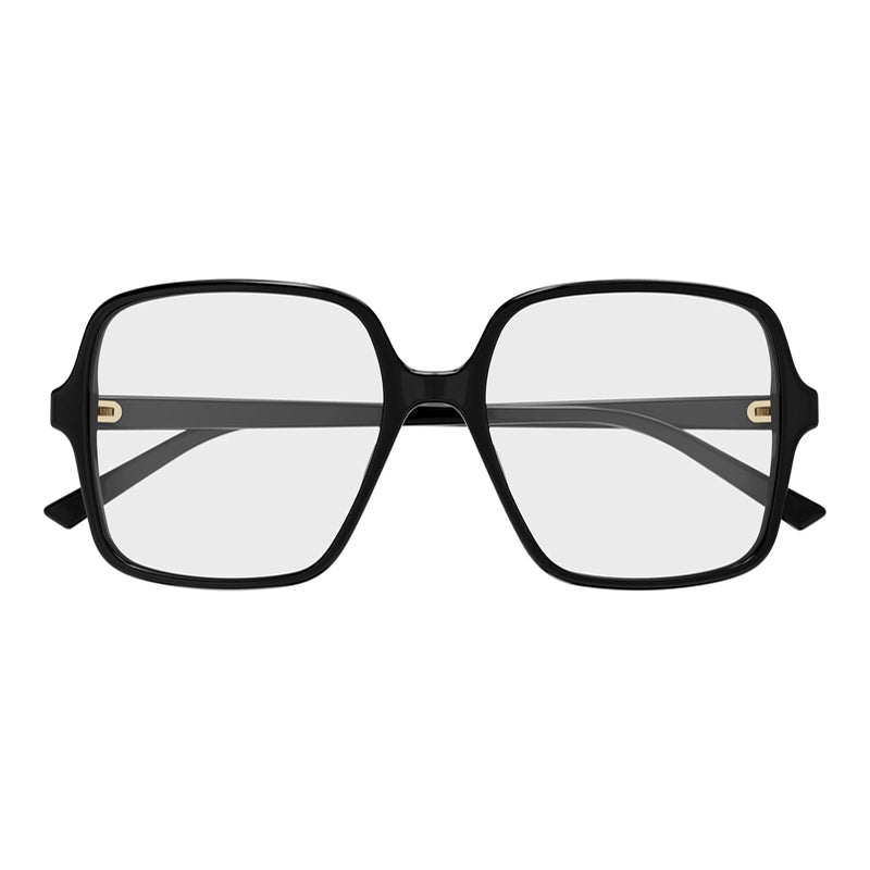 Gucci Eyeglasses Square Full Rim, Black Frame and Clear Demo Lenses Lens GG1994O001