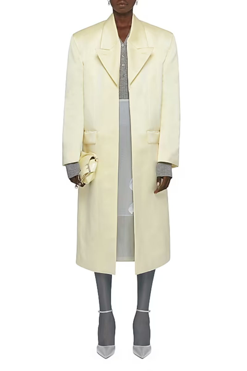 Givenchy Notched Lapel Coat_Butter