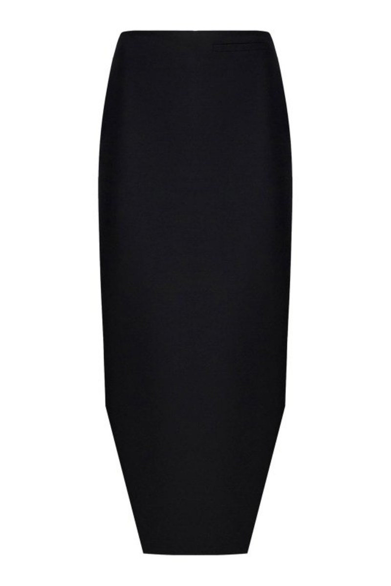 Givenchy Front Kick Skirt_Black