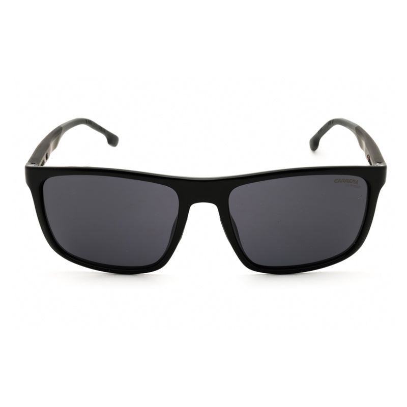 Carrera Sunglasses Rectangle Full Rim, Black Frame and Grey Lens CARRERA8047/S0807IR