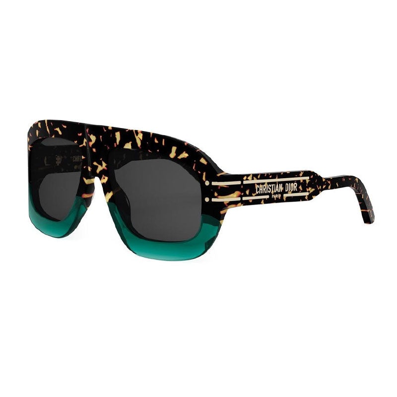Dior Sunglasses Aviator Full Rim, Havana Frame and Grey Lens DIORSIGNATUREM1U27A0