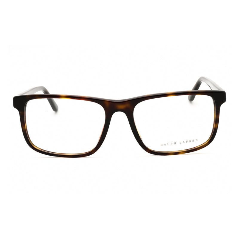 Ralph Lauren Eyeglasses Rectangle Full Rim, Dark Tortoise Frame and Clear Demo Lenses Lens RL6225U5003