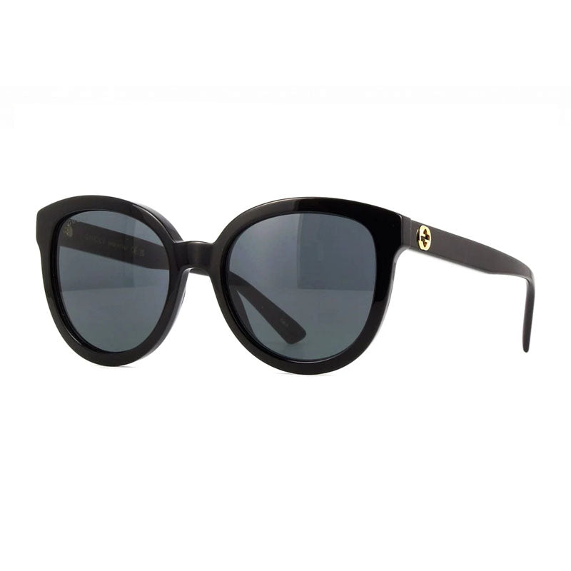 Gucci Sunglasses Cat Eye Full Rim, Black Frame and Grey Lens GG1315S001