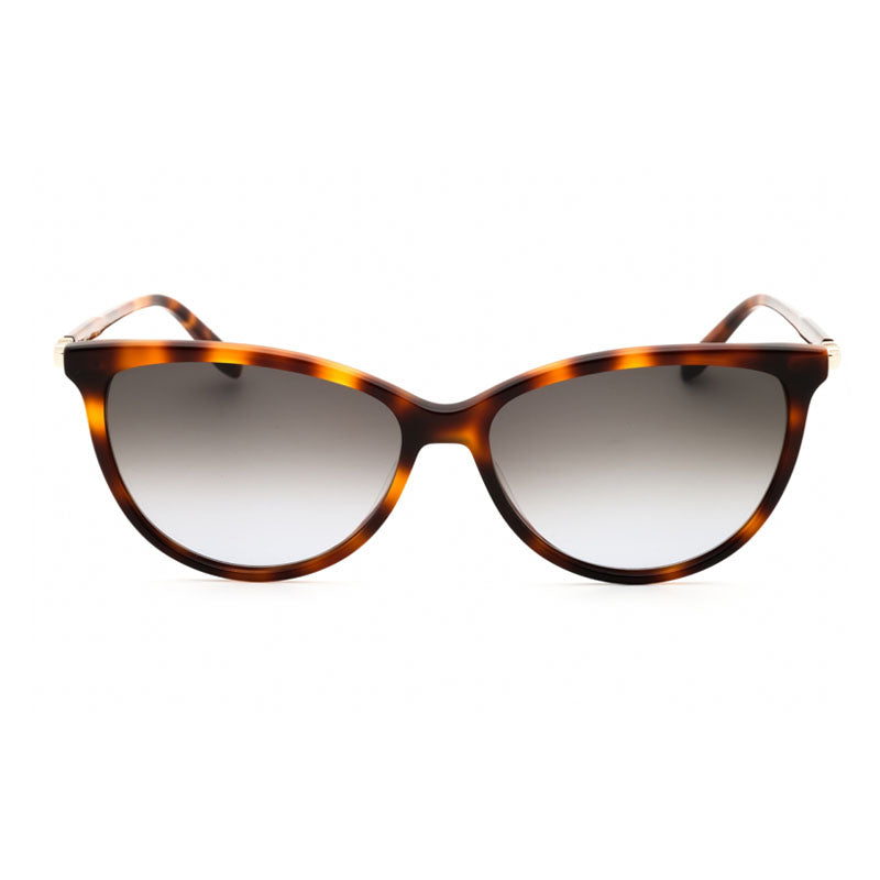 Ferragamo Salvatore Ferragamo Sunglasses Cat Eye Full Rim, Havana Frame and Grey Gradient Lens SF2870SCP214