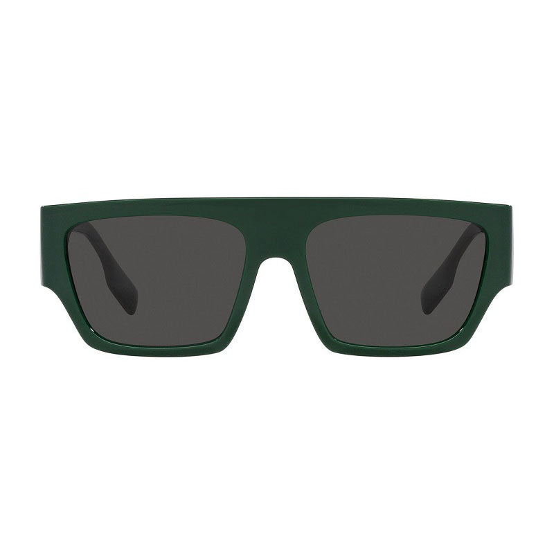 Burberry Sunglasses Square Full Rim, Green Frame and Dark Grey Lens BE4397U407187