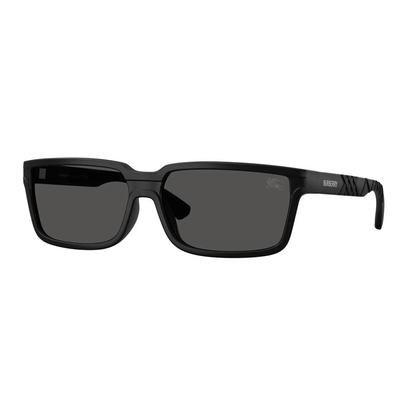 Burberry Sunglasses Square Full Rim, Matte Black Frame and Black Lens BE4495D346487