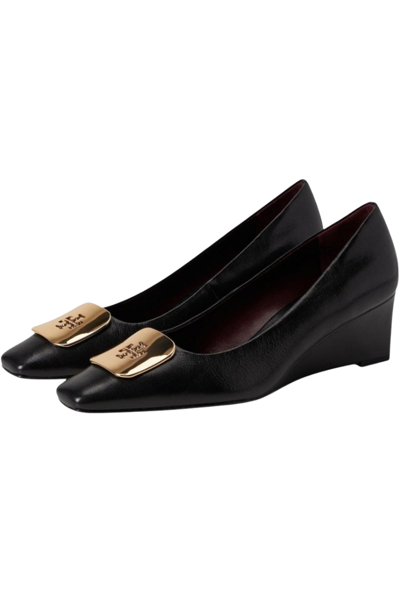 Tory Burch Georgia Wedge Heels 55Mm Perfect Black 158202006