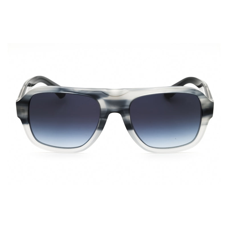 Burberry Sunglasses Aviator Full Rim, Striato Grey Frame and Dark Grey Gradient Lens BE4478420814