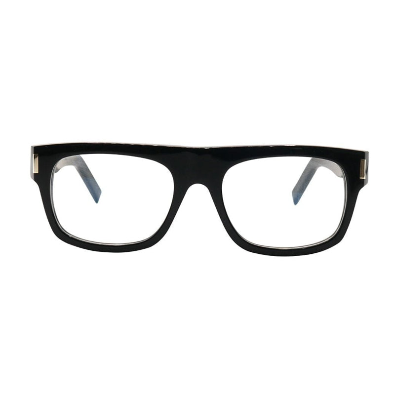 Saint Laurent Eyeglasses Square Full Rim, Black Frame and Clear Demo Lenses Lens SL293OPT001