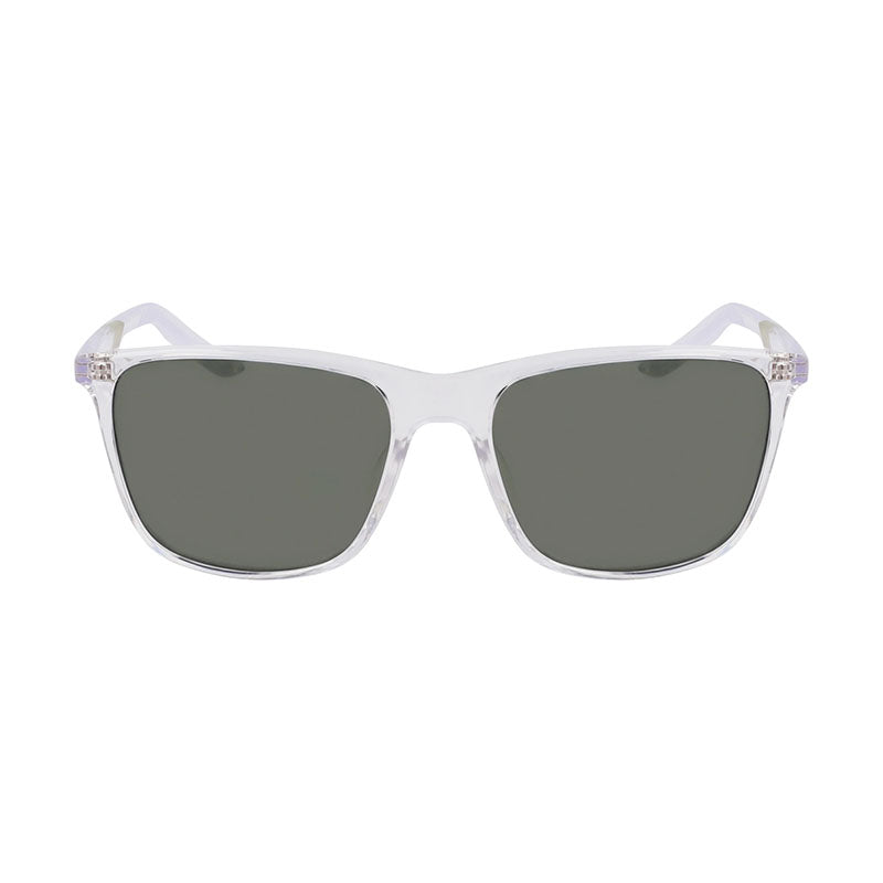 Nike Sunglasses Square Full Rim, Transparent Frame and Green Lens STATEDV2290975