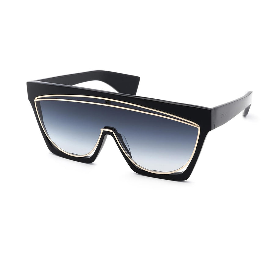 Loewe Sunglasses Shield Full Rim, Black Frame and Gradient Smoke Lens LW40012F05B
