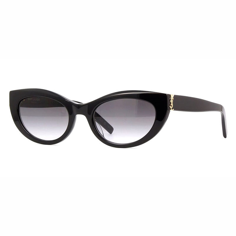 Saint Laurent Sunglasses Cat Eye Full Rim, Black Frame and Grey Gradient Lens SLM115002