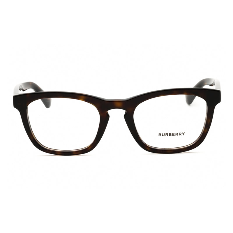 Burberry Eyeglasses Square Full Rim, Dark Havana Frame and Clear Demo Lenses Lens BE24173002