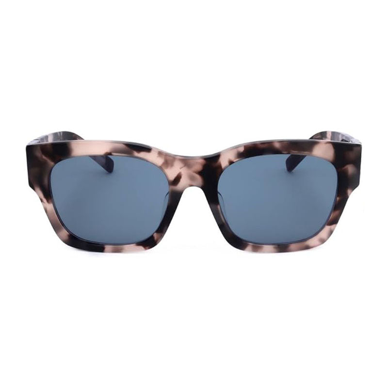 Givenchy Sunglasses Square Full Rim, Coloured Havana Frame and Blue Lens GV40072F55V