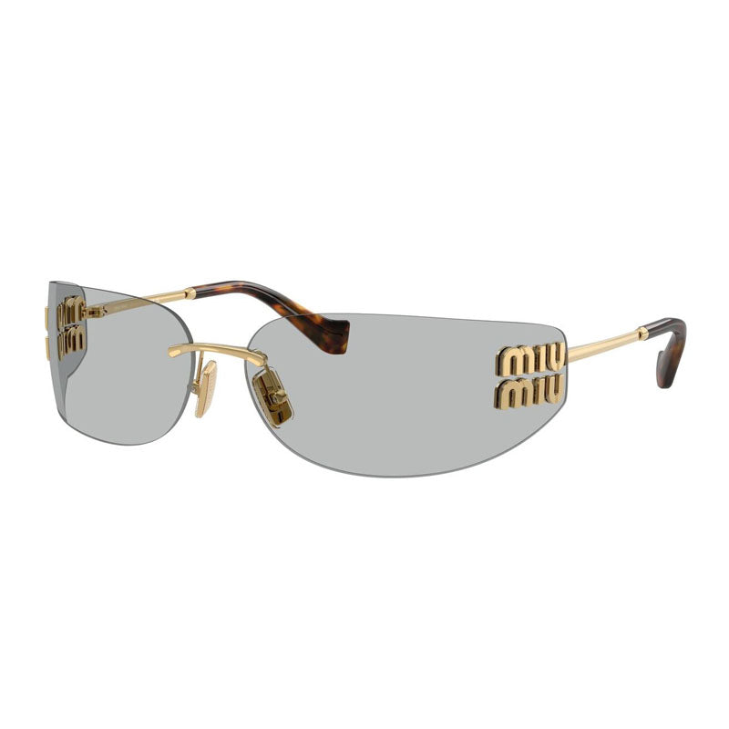 Miu Miu Rimless Sunglasses, Gold