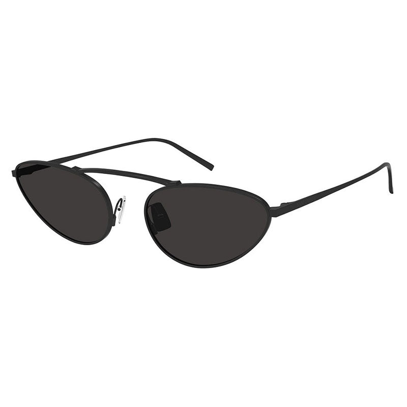 Saint Laurent Sunglasses Cat Eye Full Rim, Black Frame and Black Lens SL538001