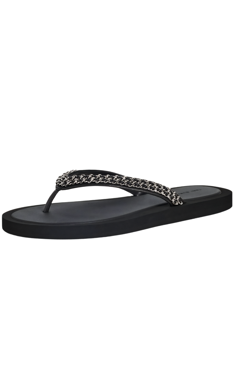 Tory Burch Kira Chain Flip Flop Perfect Black 181739006