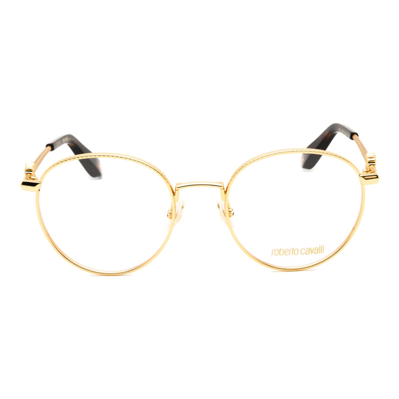 Roberto Cavalli Eyeglasses Round Full Rim, Semi-Matte Lavender Frame and Clear Demo Lenses Lens VRC0470400