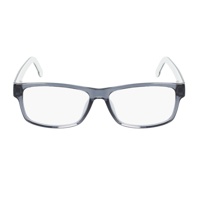 Lacoste Eyeglasses Rectangle Full Rim, Grey Frame and Clear Demo Lenses Lens L2707035