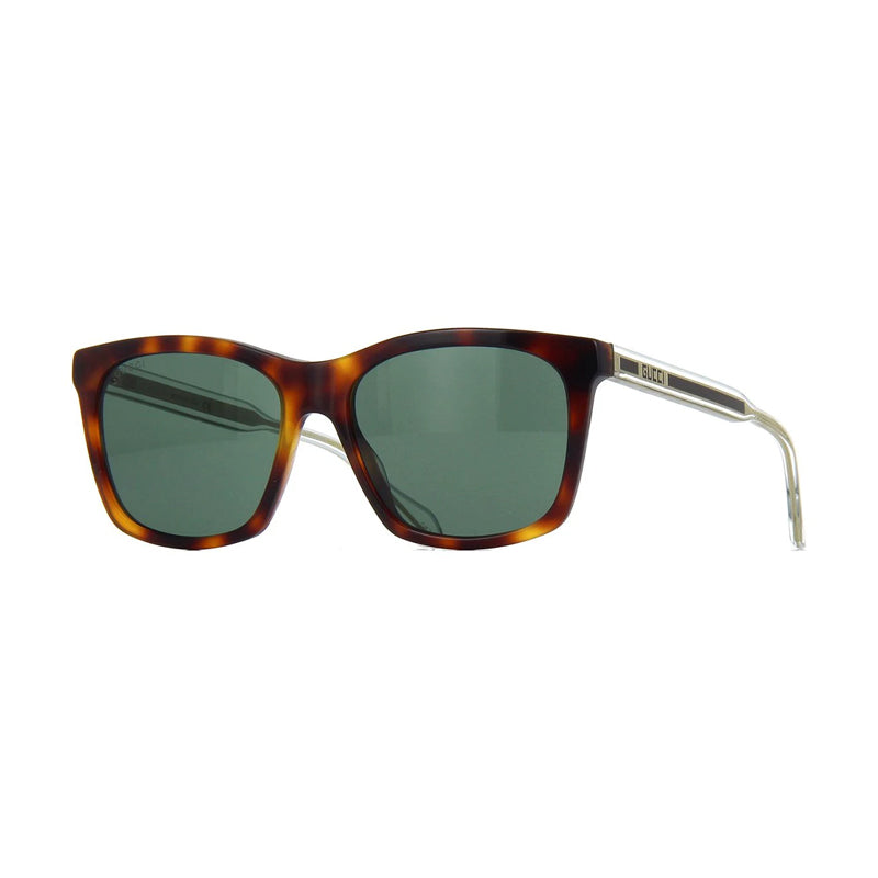 Gucci Sunglasses Rectangle Full Rim, Havana Frame and  Lens GG0558S003