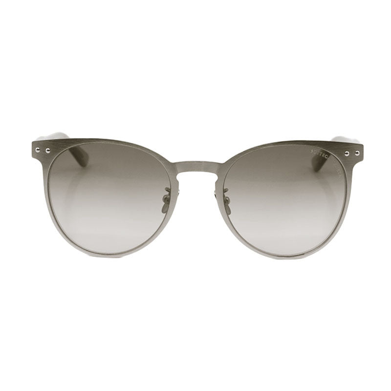 Bottega Veneta Sunglasses Square Full Rim, Silver Frame and Brown Gradient Lens BV0225S002