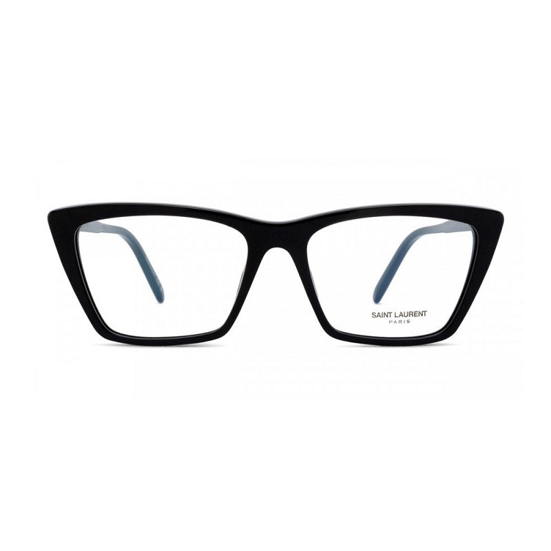 Saint Laurent Eyeglasses Cat Eye Full Rim, Black Frame and Clear Anti-Reflective Lens SL737MICATHINOPT001