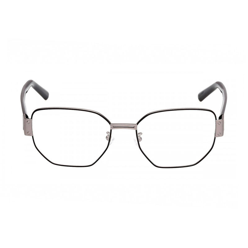 Mcm Eyeglasses Geometric Full Rim, Matte Black Frame and Clear Demo Lenses Lens MW5016-H002