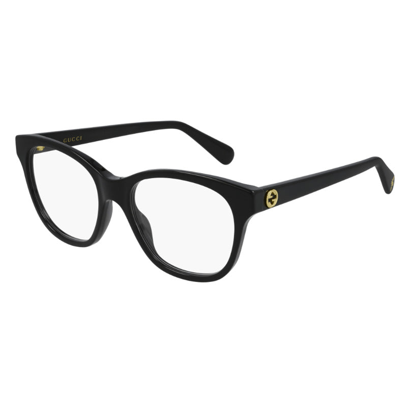Gucci Eyeglasses Cat Eye Full Rim, Black Frame and Clear Demo Lenses Lens GG0923O001