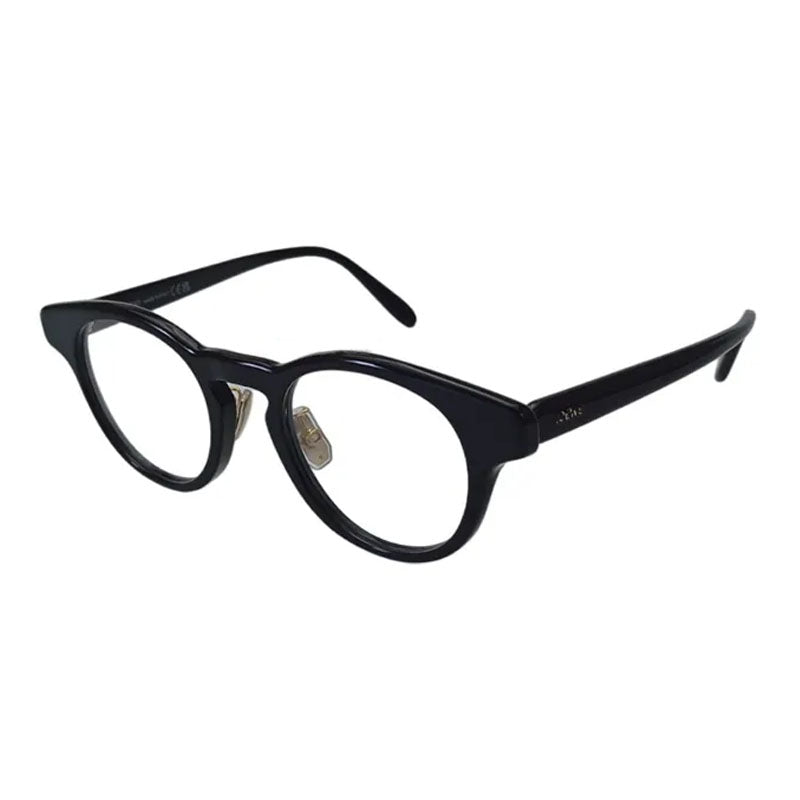 Loewe Eyeglasses Round Full Rim, Black Frame and Clear Demo Lens Lens LW50085F001