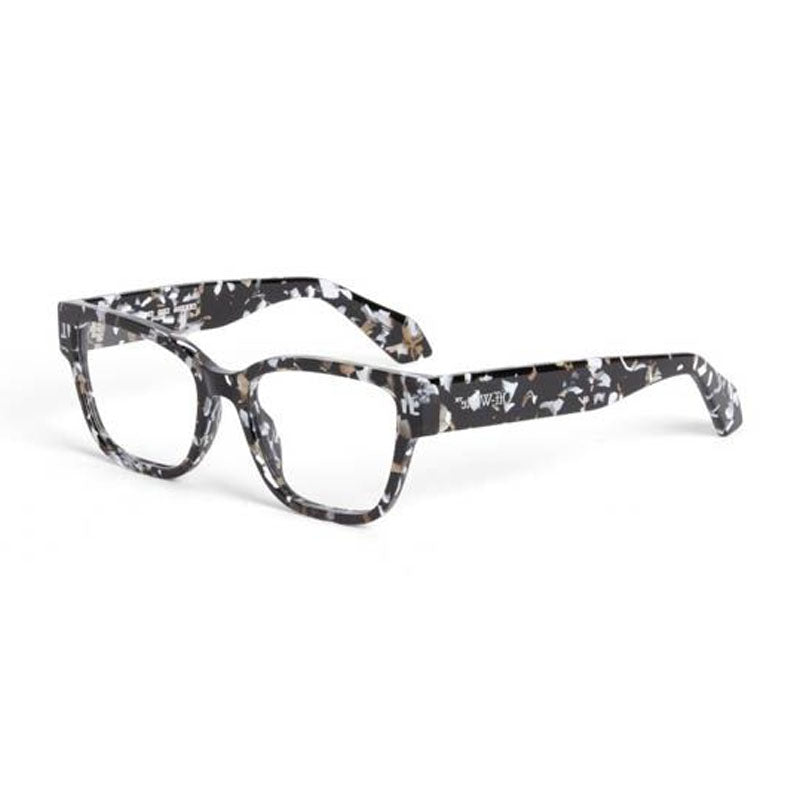 Off-White Eyeglasses Square Full Rim, Havana Black Frame and Clear Demo Lens Lens OERJ056STYLE561200