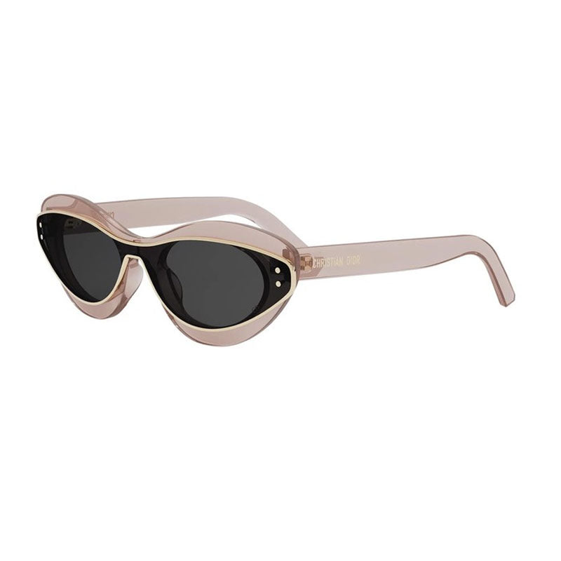 Dior Sunglasses Shield Full Rim, Matte Pink Frame and Smoke Lens DIORMETEORB1I40A0
