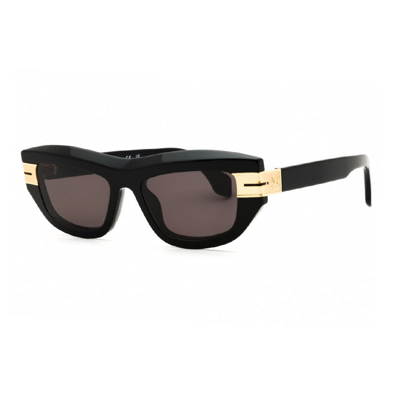 Palm Angels Sunglasses Cat Eye Full Rim, Black Frame and Dark Grey Lens PERI10ECLAIRE1007