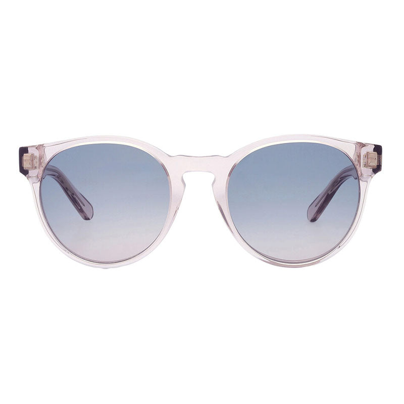 Ferragamo Salvatore Ferragamo Sunglasses Round Full Rim, Crystal Nude Frame and Smoke Rose Gradient Lens SF1068S260