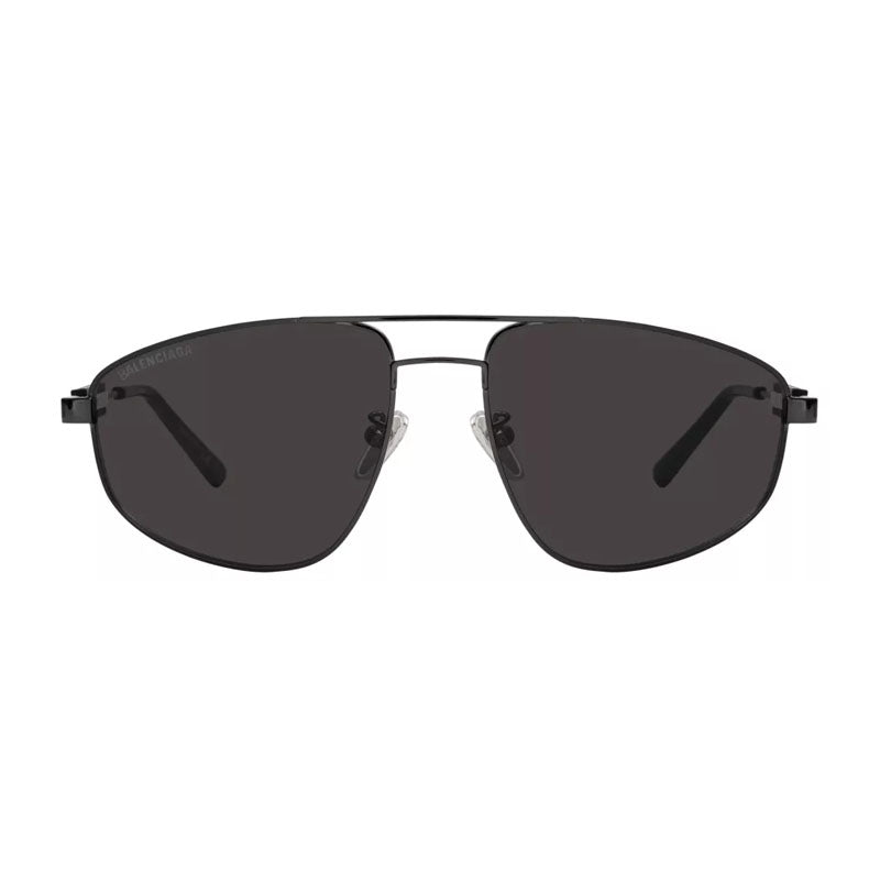 Balenciaga Sunglasses Aviator Full Rim, Grey Frame and Dark Grey Lens BB0115S001