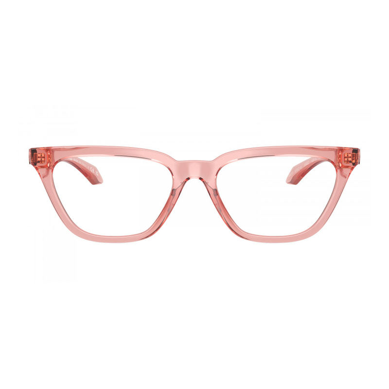 Versace Eyeglasses Cat Eye Full Rim, Peach Frame and Clear Demo Lenses Lens VE3352U5322