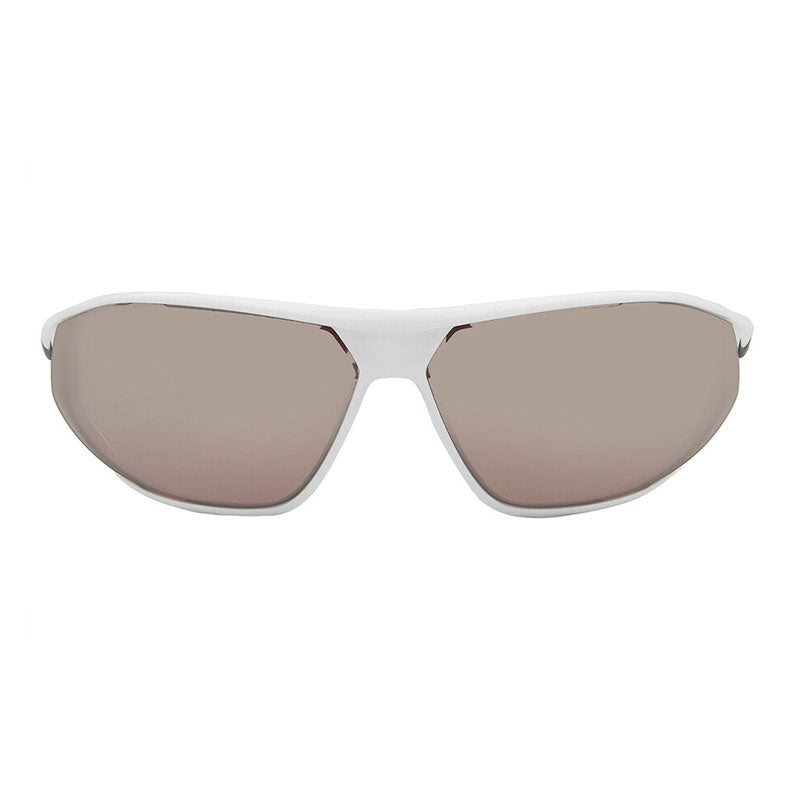 Nike Sunglasses Rectangle Full Rim, White Frame and Road Tint Lens AEROSWIFTEDQ0992100