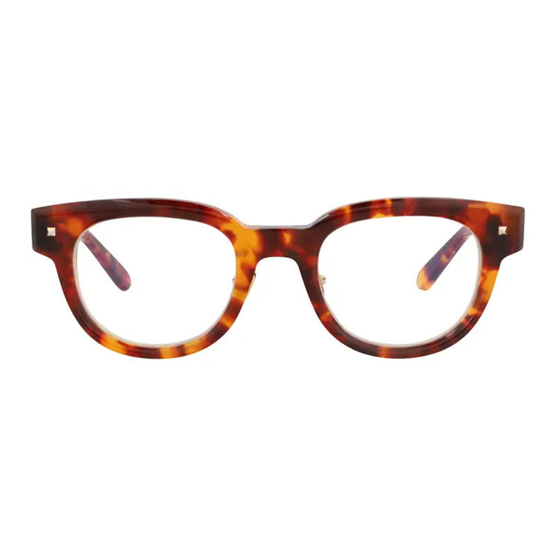 Valentino Eyeglasses Square Full Rim, Havana Frame and Clear Demo Lens Lens VLX-163B