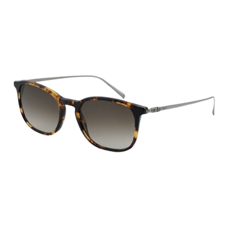 Ferragamo Salvatore Ferragamo Sunglasses Rectangle Full Rim, Dark Havana Frame and Grey Gradient Lens SF2846SCP219
