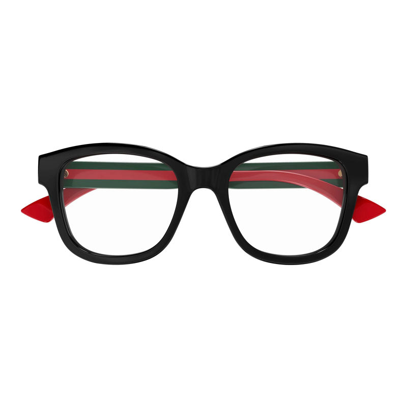 Gucci Eyeglasses Square Full Rim, Black Frame and Clear Demo Lens Lens GG1863O001