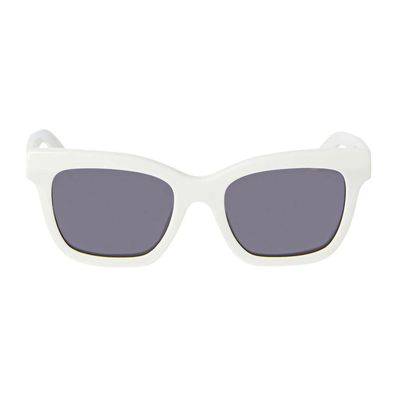 Off-White Sunglasses Square Full Rim, White Frame and Dark Grey Lens OERI143LINCOLN0107