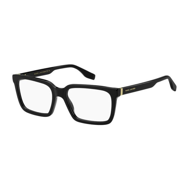 Marc Jacobs Eyeglasses Square Full Rim, Black Frame and Clear Demo Lenses Lens MARC643080700