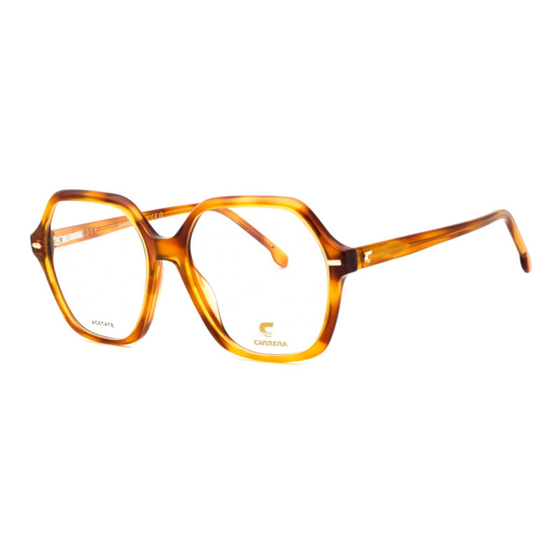 Carrera Eyeglasses Square Full Rim, Havana Frame and Clear Demo Lenses Lens CARRERA3032008600