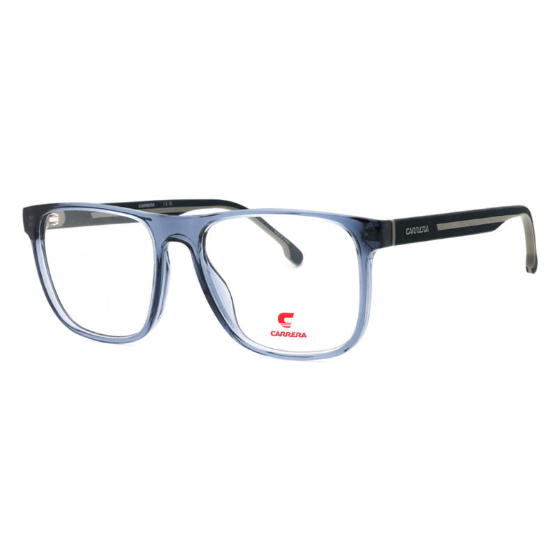 Carrera Eyeglasses Square Full Rim, Frosted Navy Blue Frame and Clear Demo Lenses Lens CARRERA88920XW000