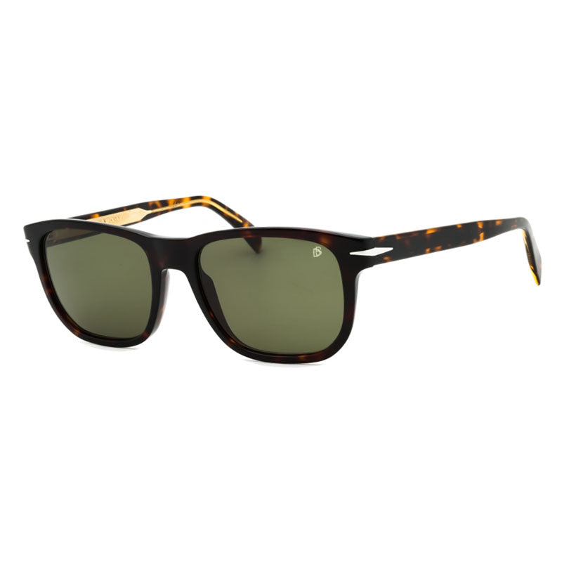David Beckham Sunglasses Square Full Rim, Havana Frame and Green Lens DB1045/S0086QT
