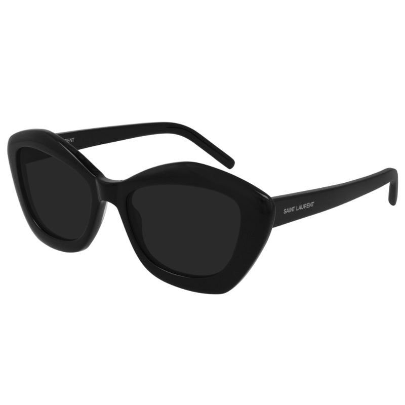 Saint Laurent Sunglasses Cat Eye Full Rim, Black Frame and Black Lens SL68001