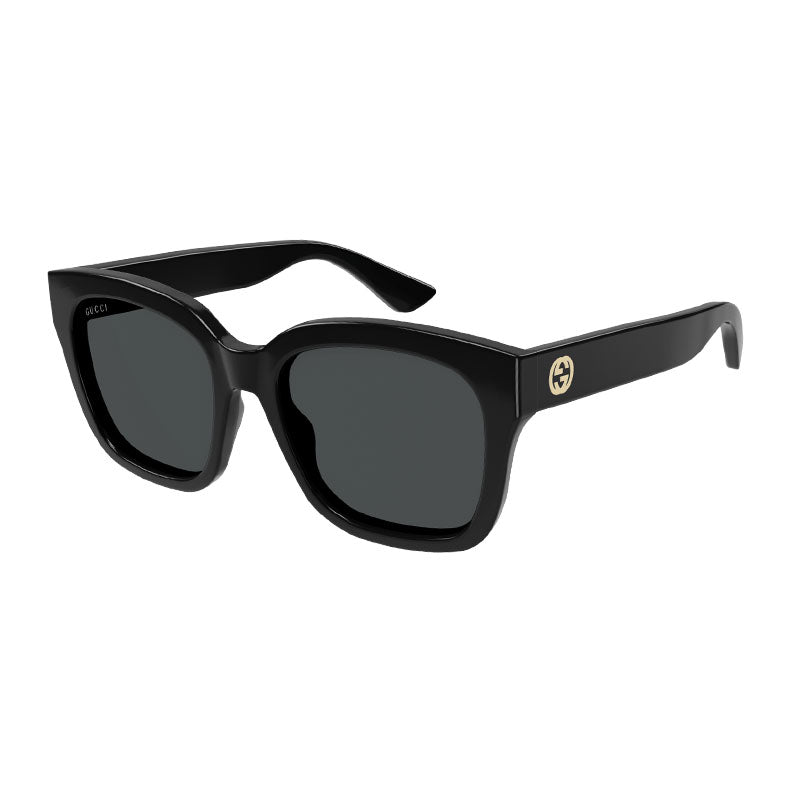 Gucci Sunglasses Square Full Rim, Black Frame and Smoke Lens GG1338S001