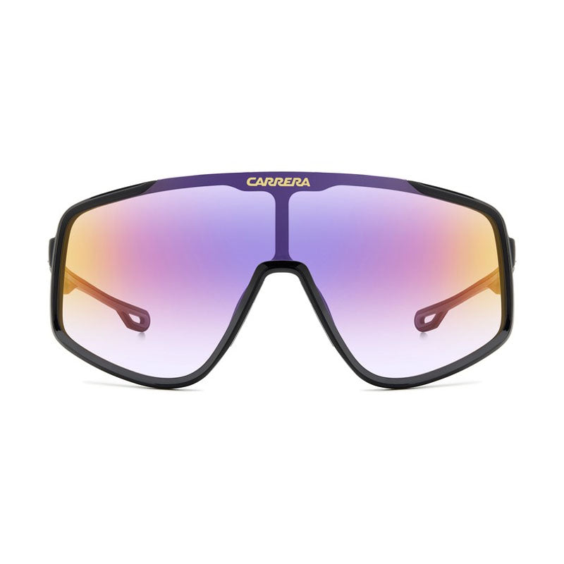 Carrera Sunglasses Shield Full Rim, Black Frame and Violet Multilayer Lens CARRERA4017/S0807TE